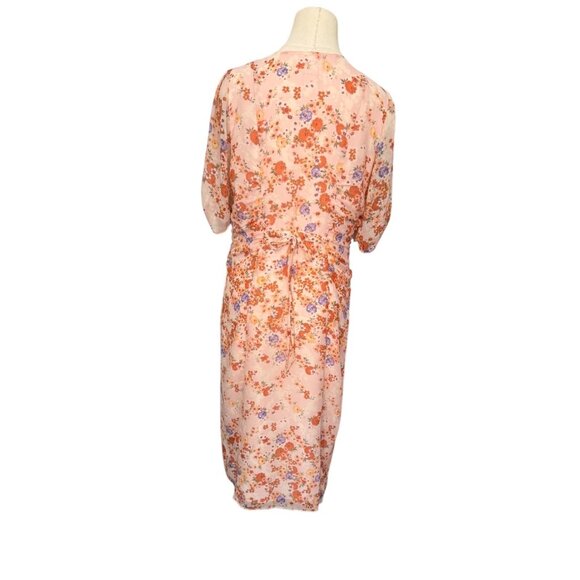 Sundance Sonora Bloom Midi Silk Dress Size 8 - Picture 2 of 9